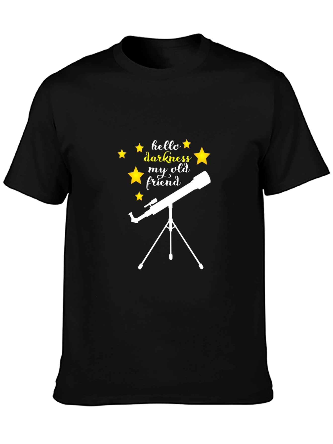 Hello Darkness My Old Friend Telescope T-Shirt