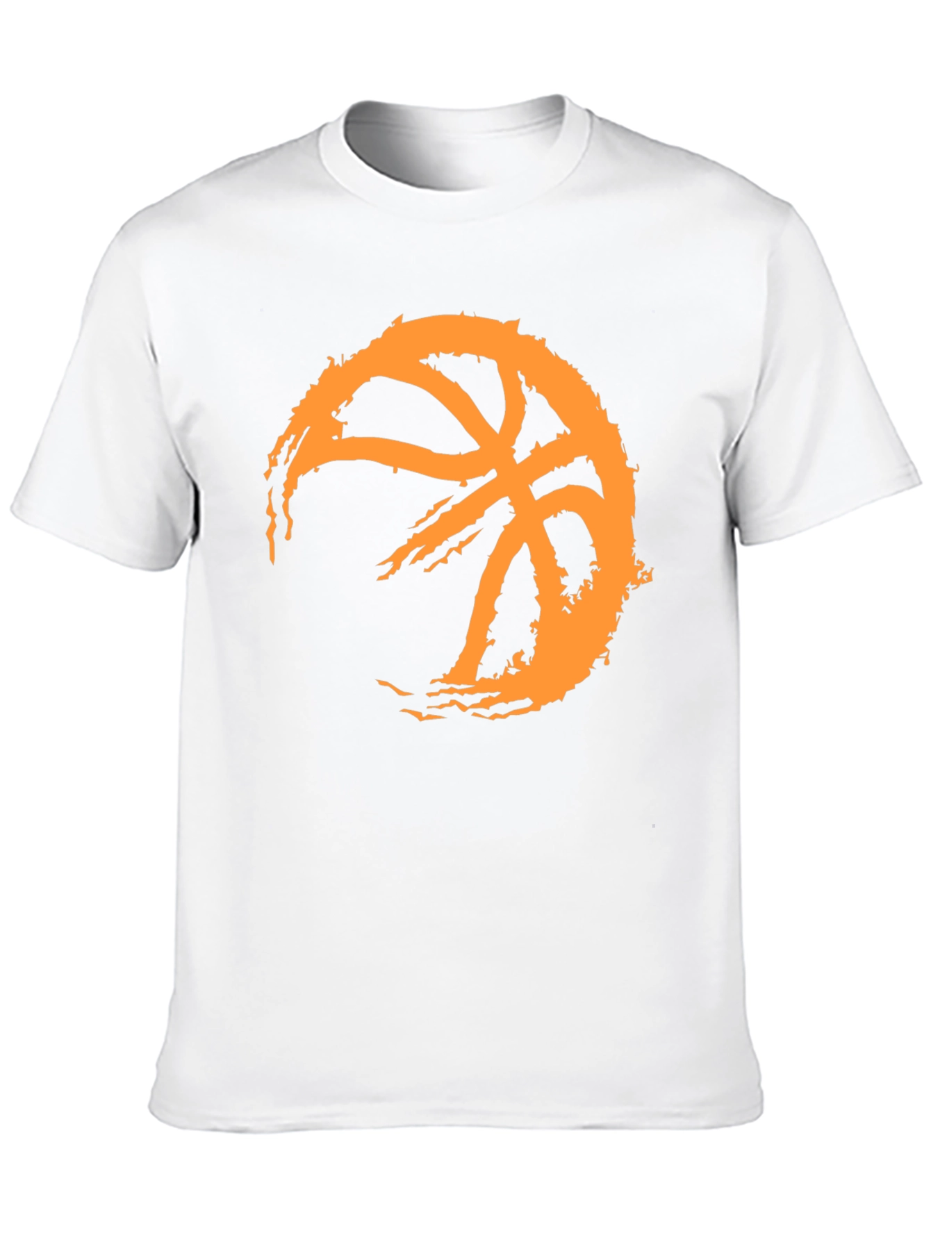 Basketball Graphic Tee - Black Cotton T-Shirt