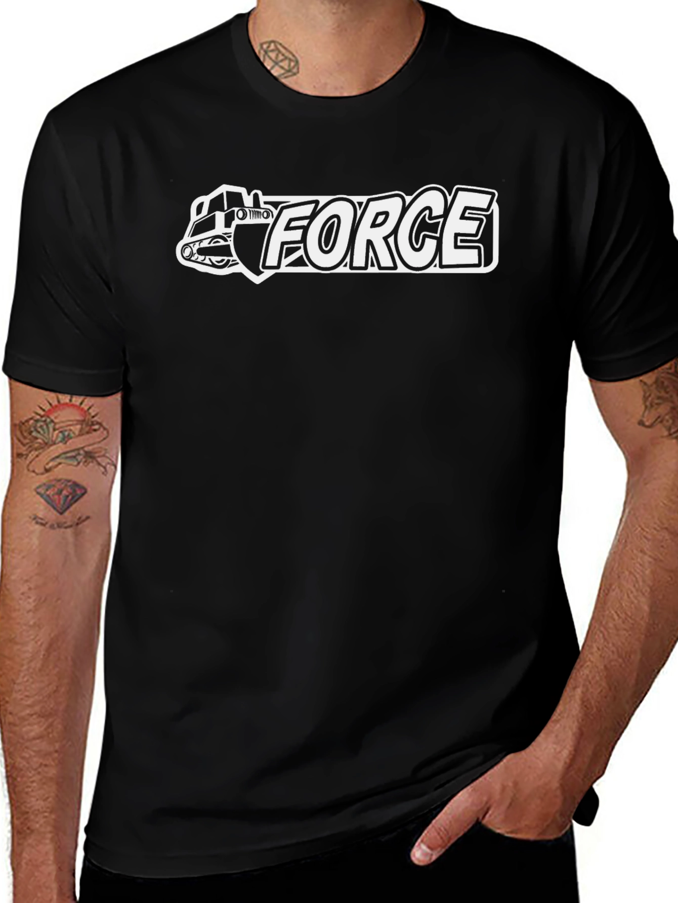 Force Bulldozer T-Shirt - Heavy Equipment Tee