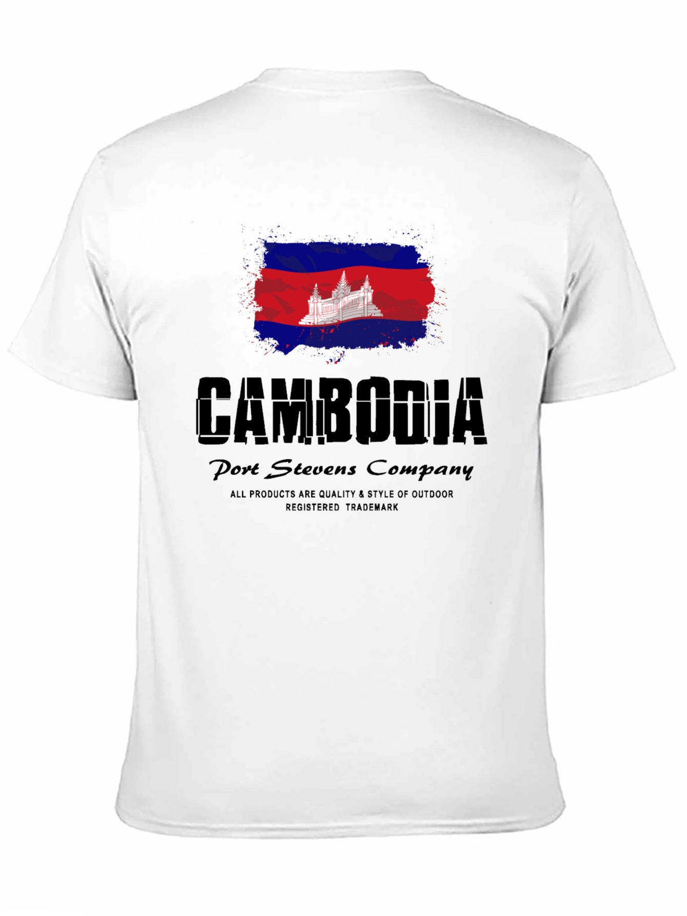 Cambodia Flag Graphic T-Shirt