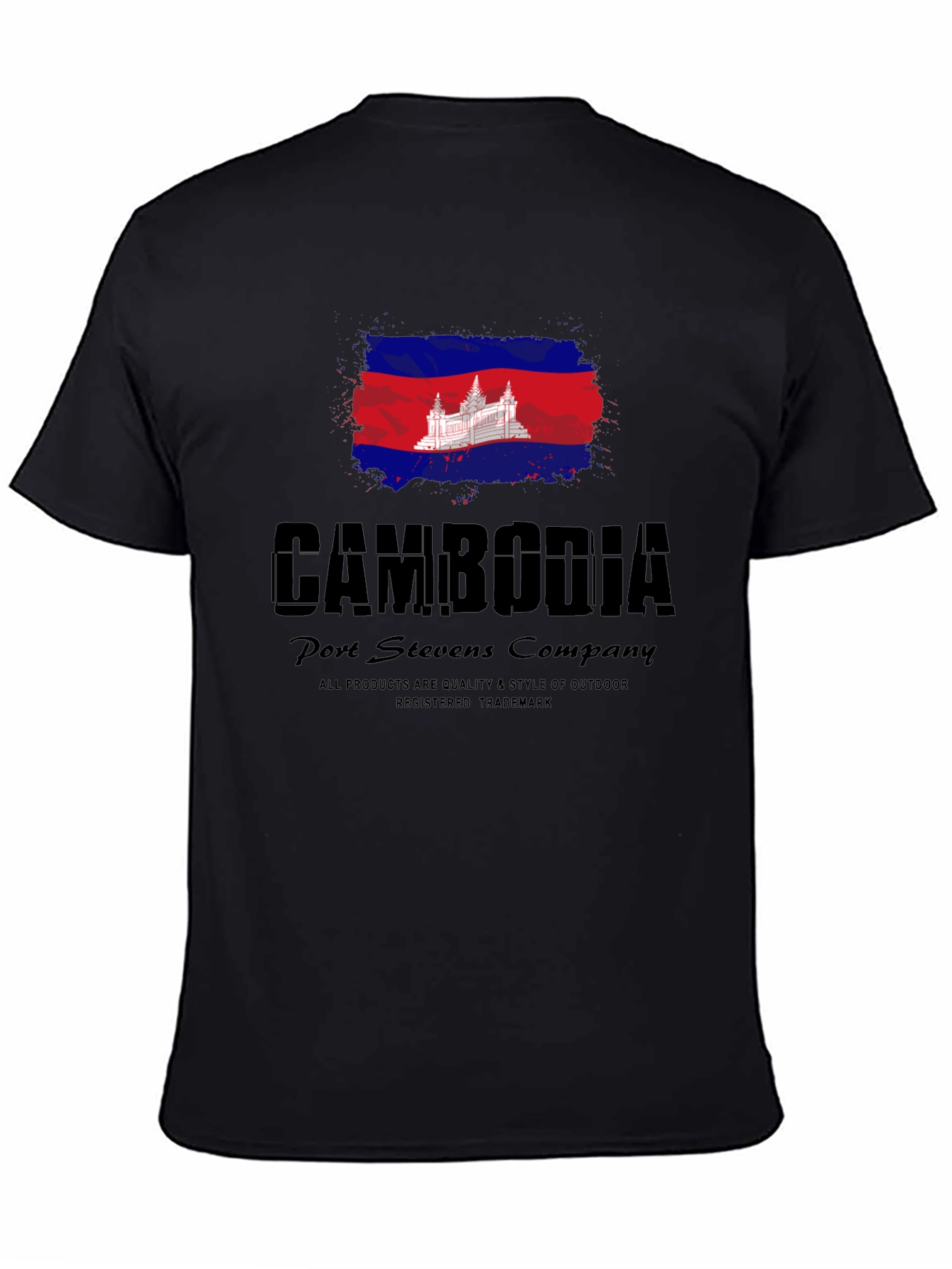 Cambodia Flag Graphic T-Shirt