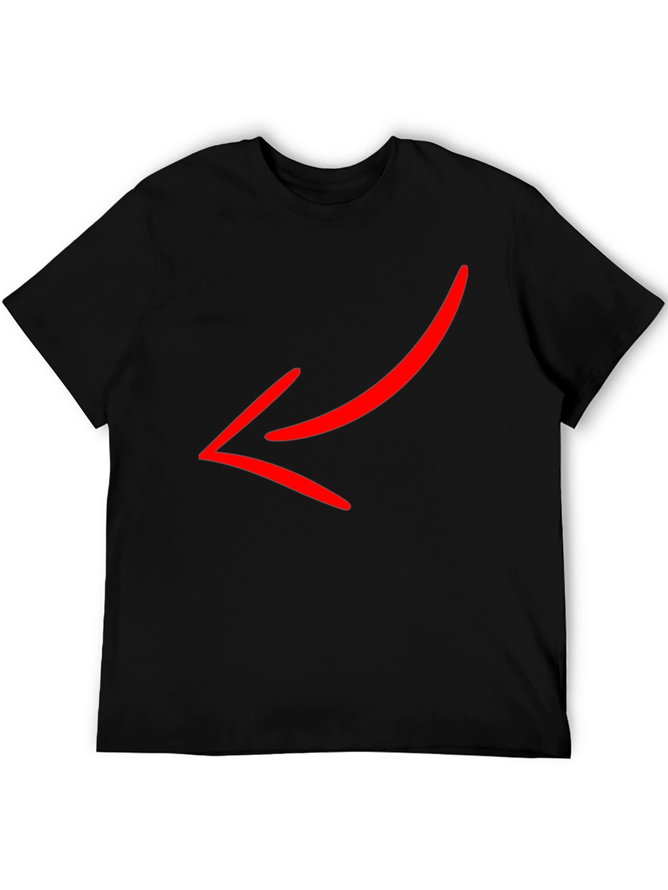Mens Black Short Sleeve Crew Neck T-Shirt