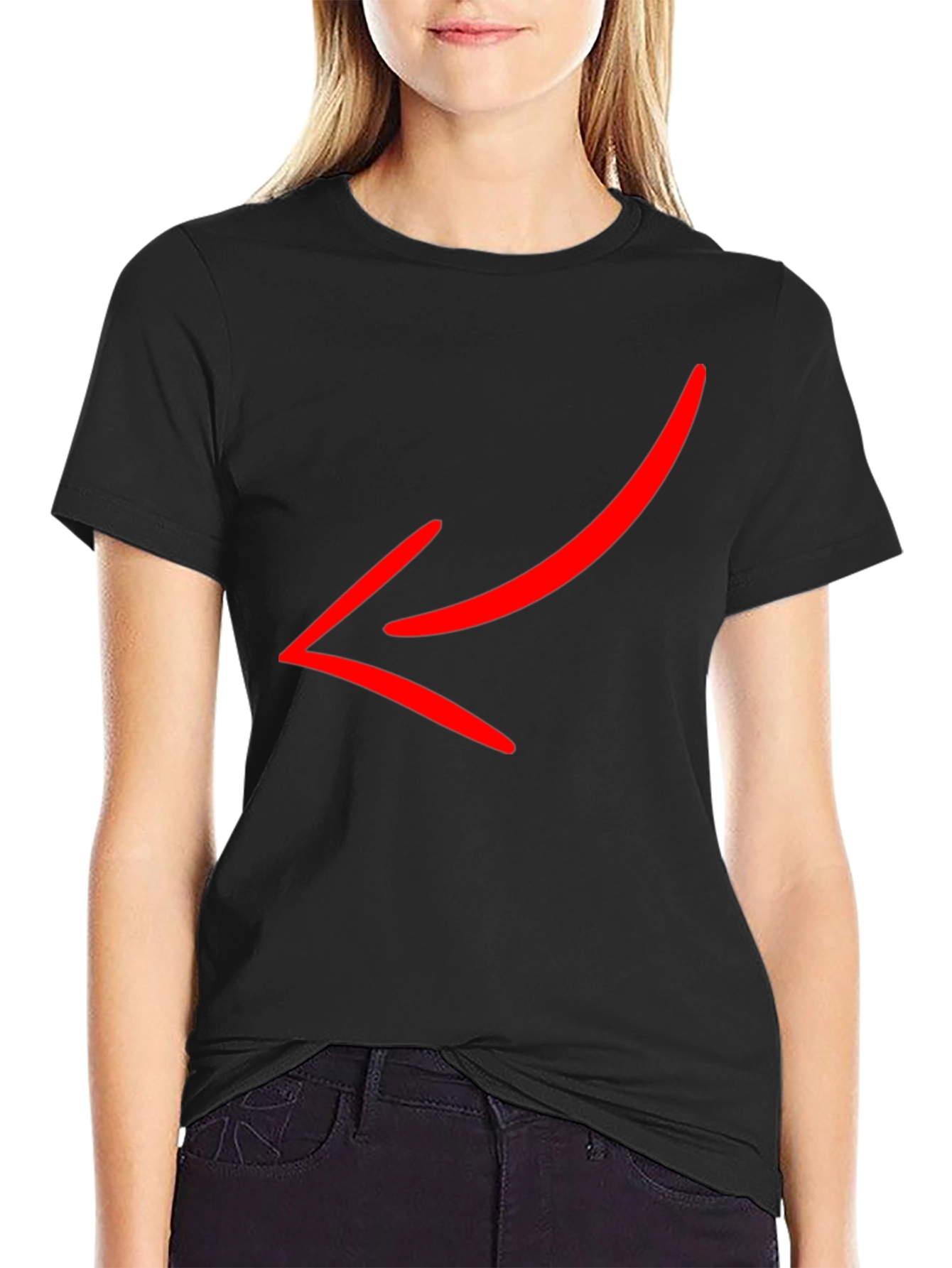 Mens Black Short Sleeve Crew Neck T-Shirt