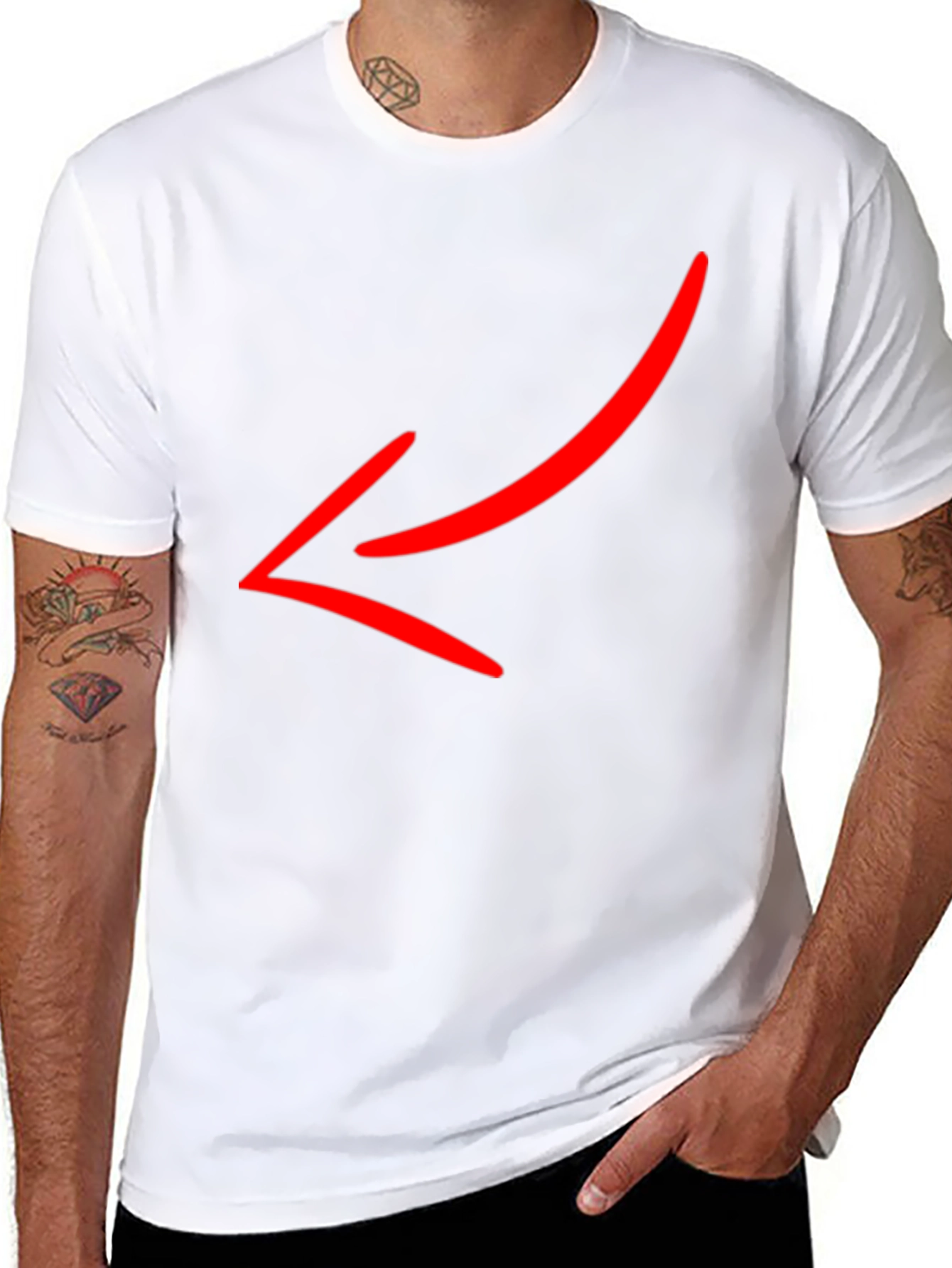 Mens Black Short Sleeve Crew Neck T-Shirt