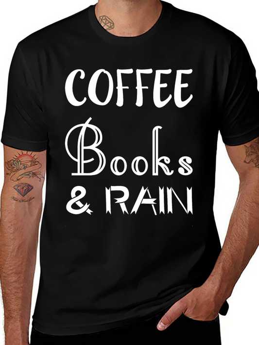 Coffee Books & Rain T-Shirt