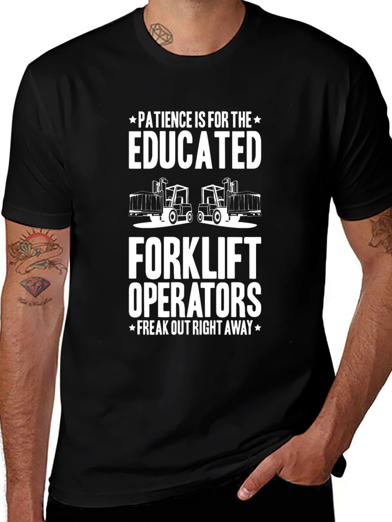 Educated Forklift Operator Humor T-Shirt