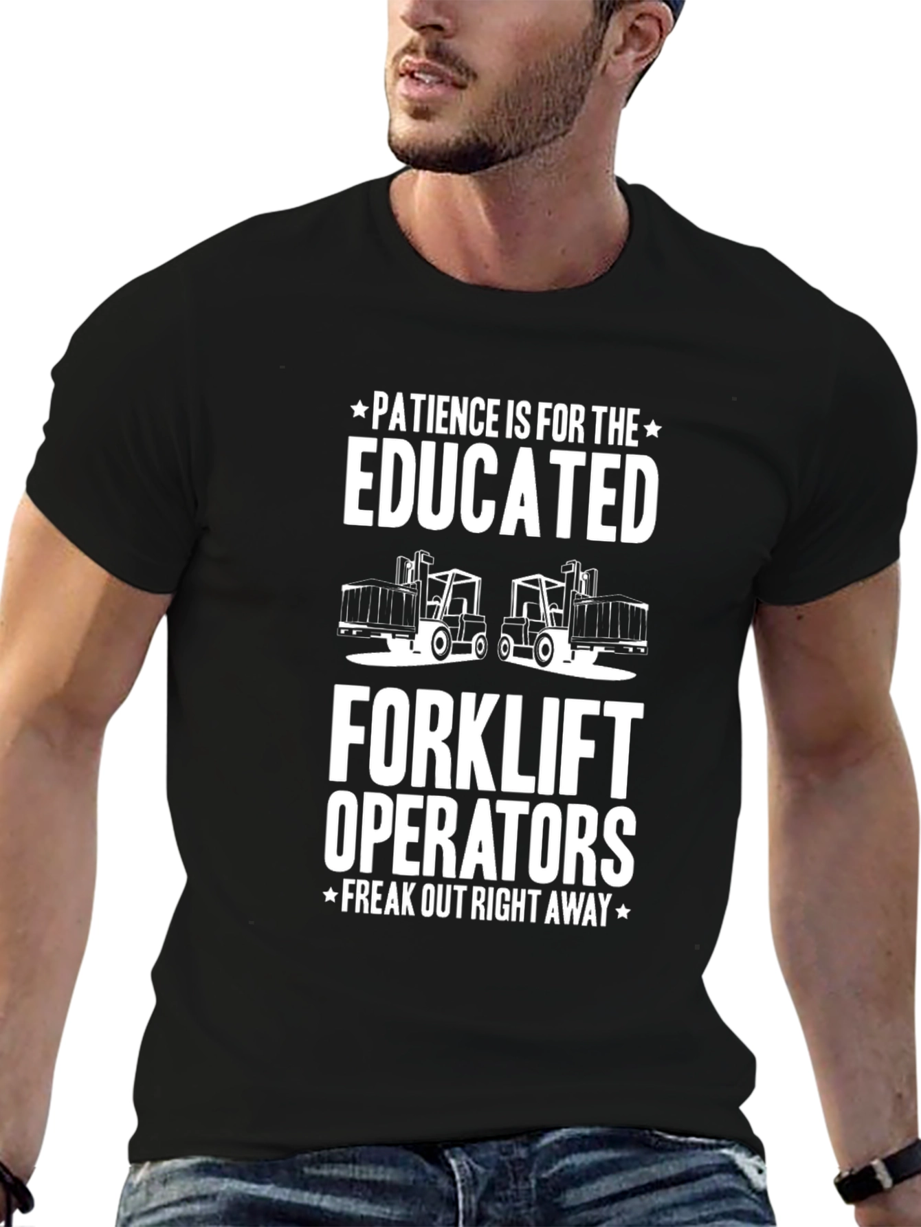 Educated Forklift Operator Humor T-Shirt