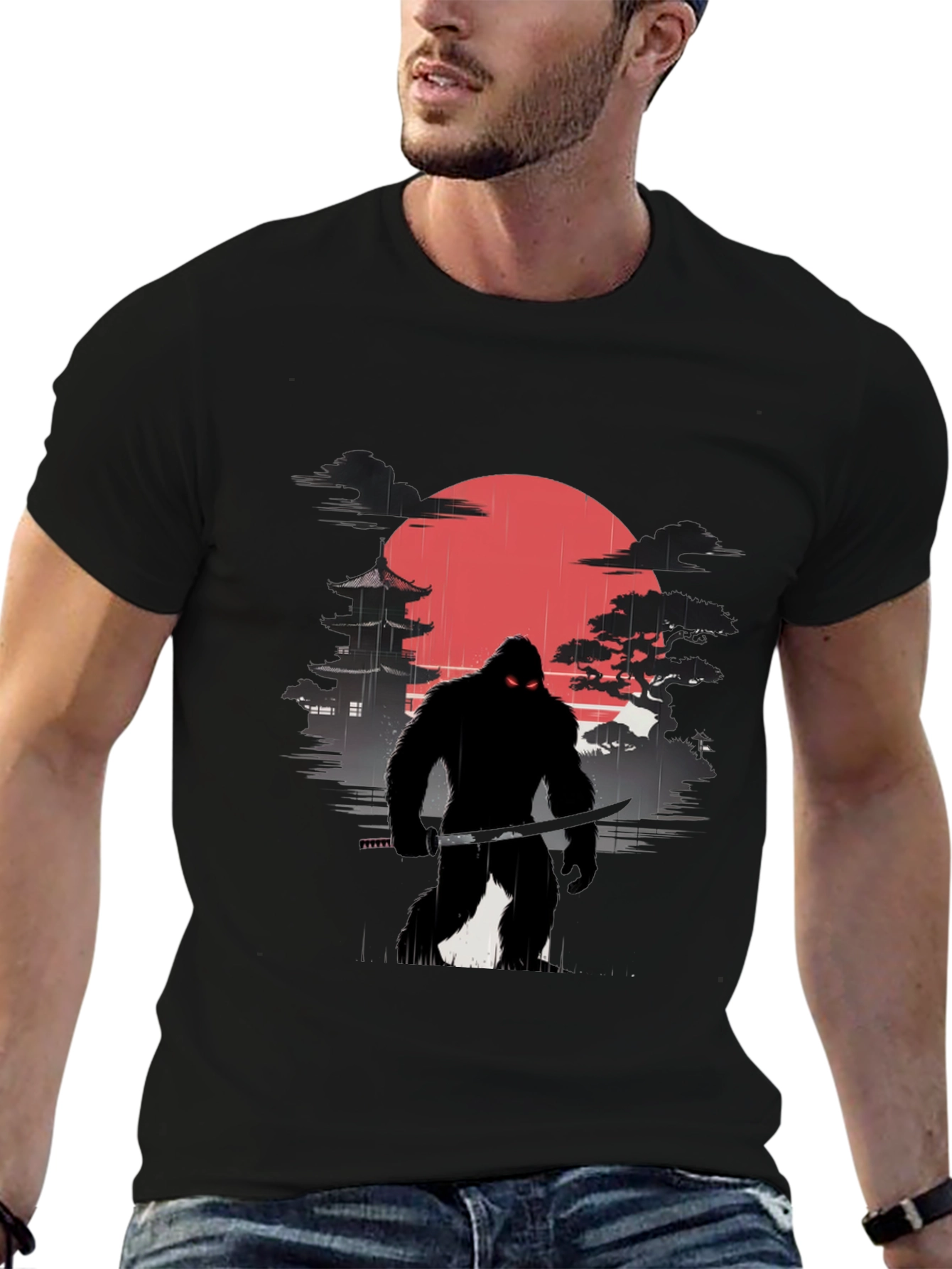 Samurai Sasquatch T-Shirt - Urban Ninja Style