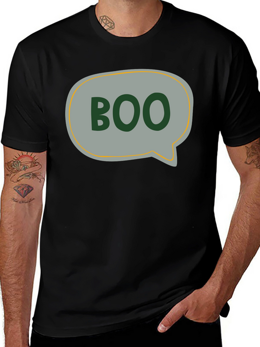 Boo Speech Bubble Graphic Tee - Halloween Style