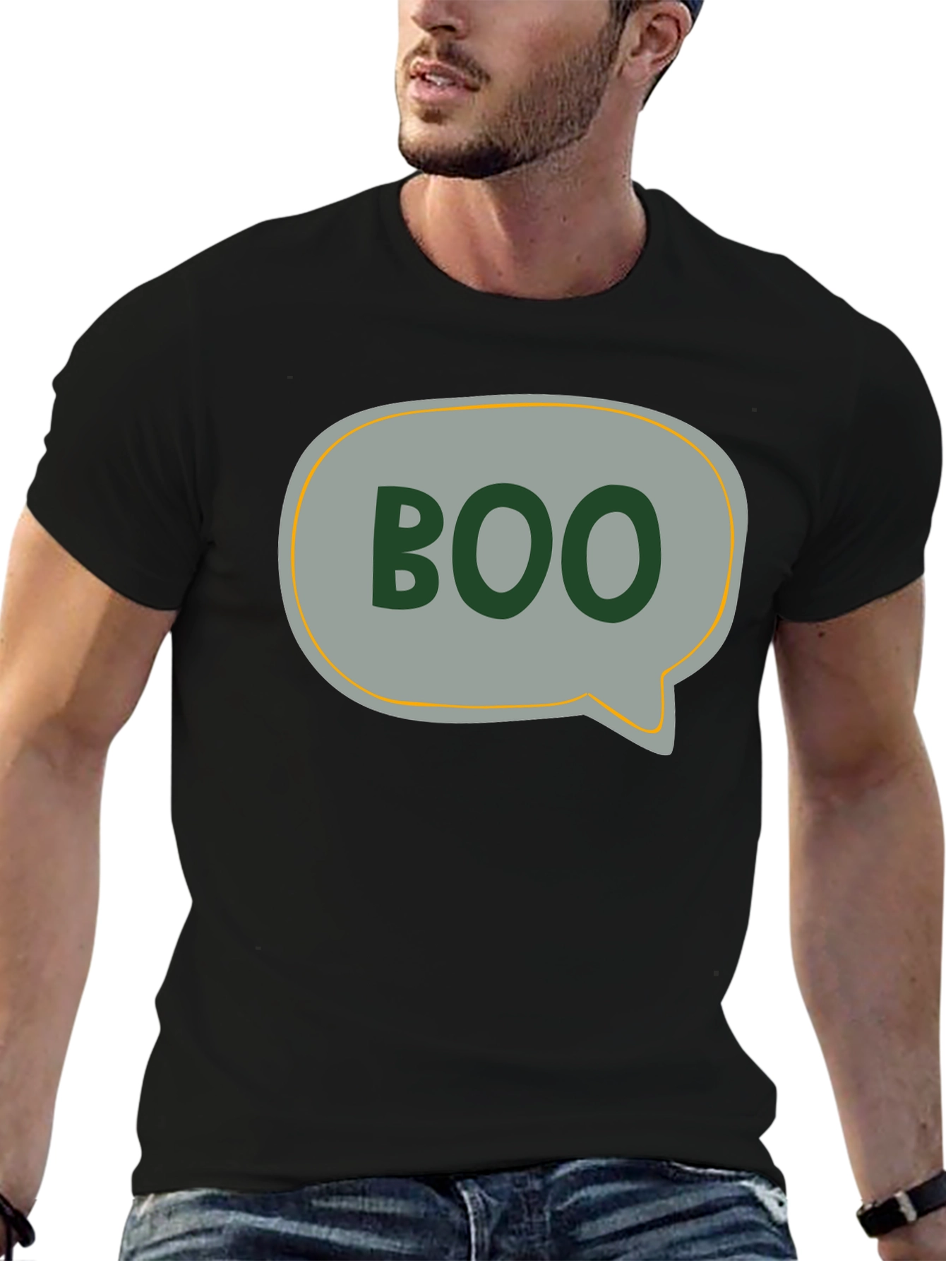 Boo Speech Bubble Graphic Tee - Halloween Style