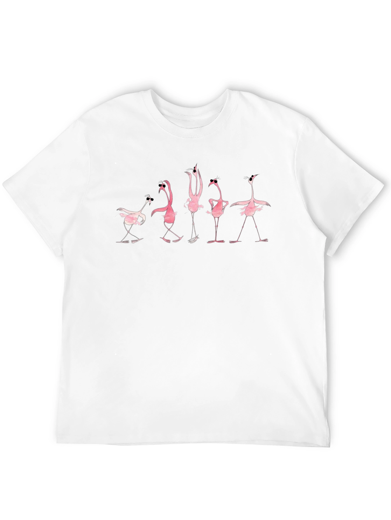 Funky Flamingo Black T-Shirt