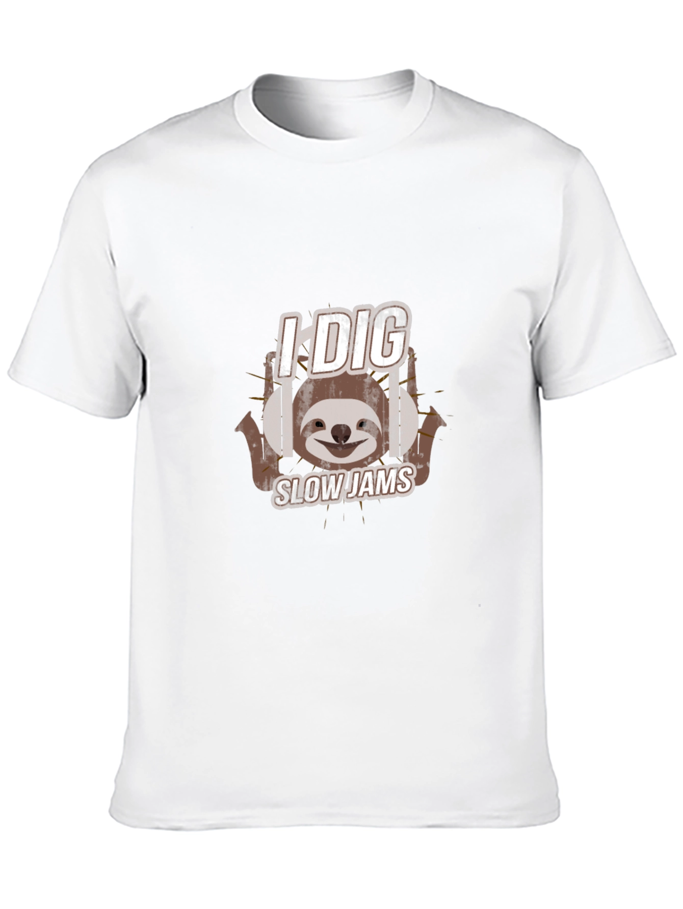 I Dig Slow Jams Sloth Graphic Tee