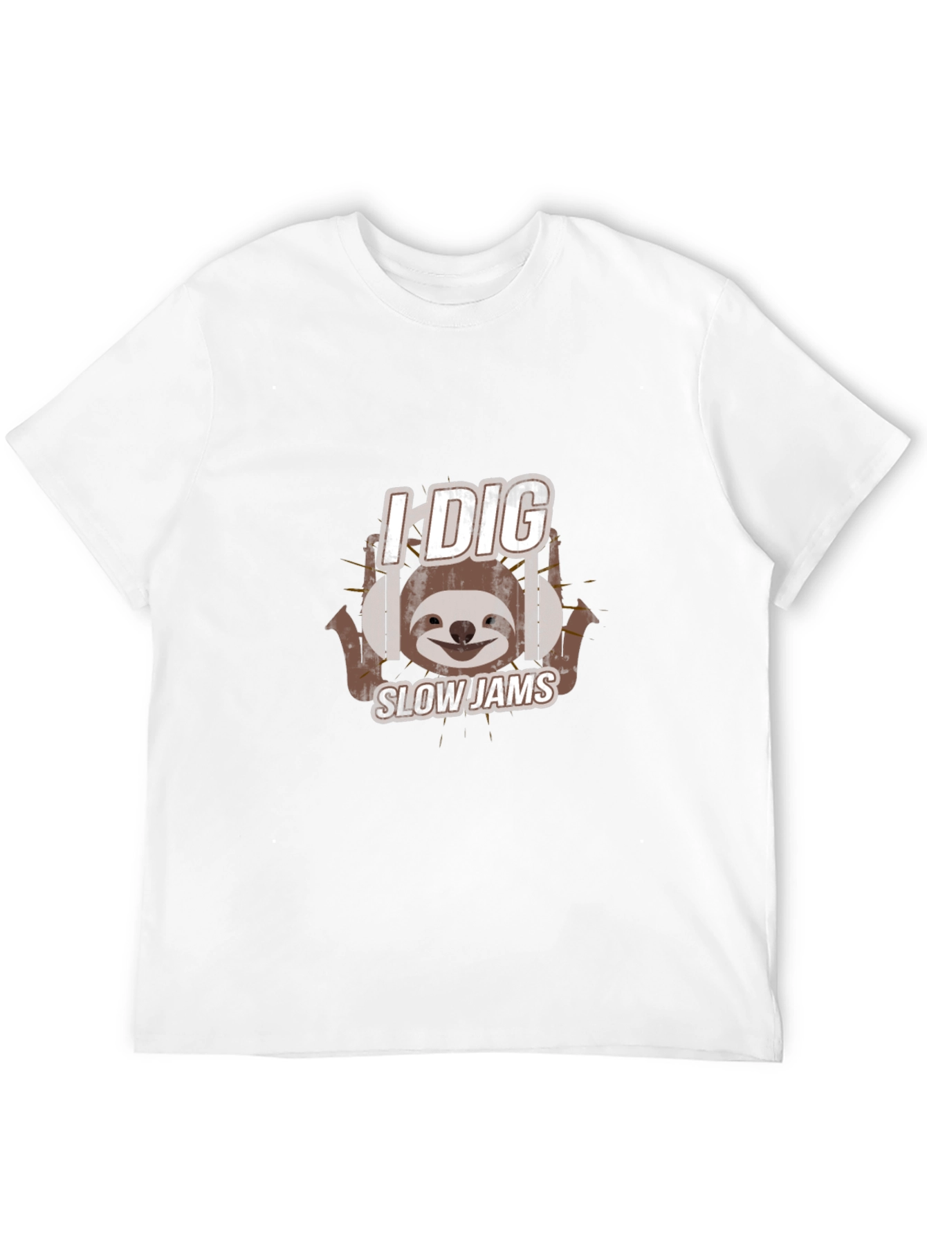 I Dig Slow Jams Sloth Graphic Tee