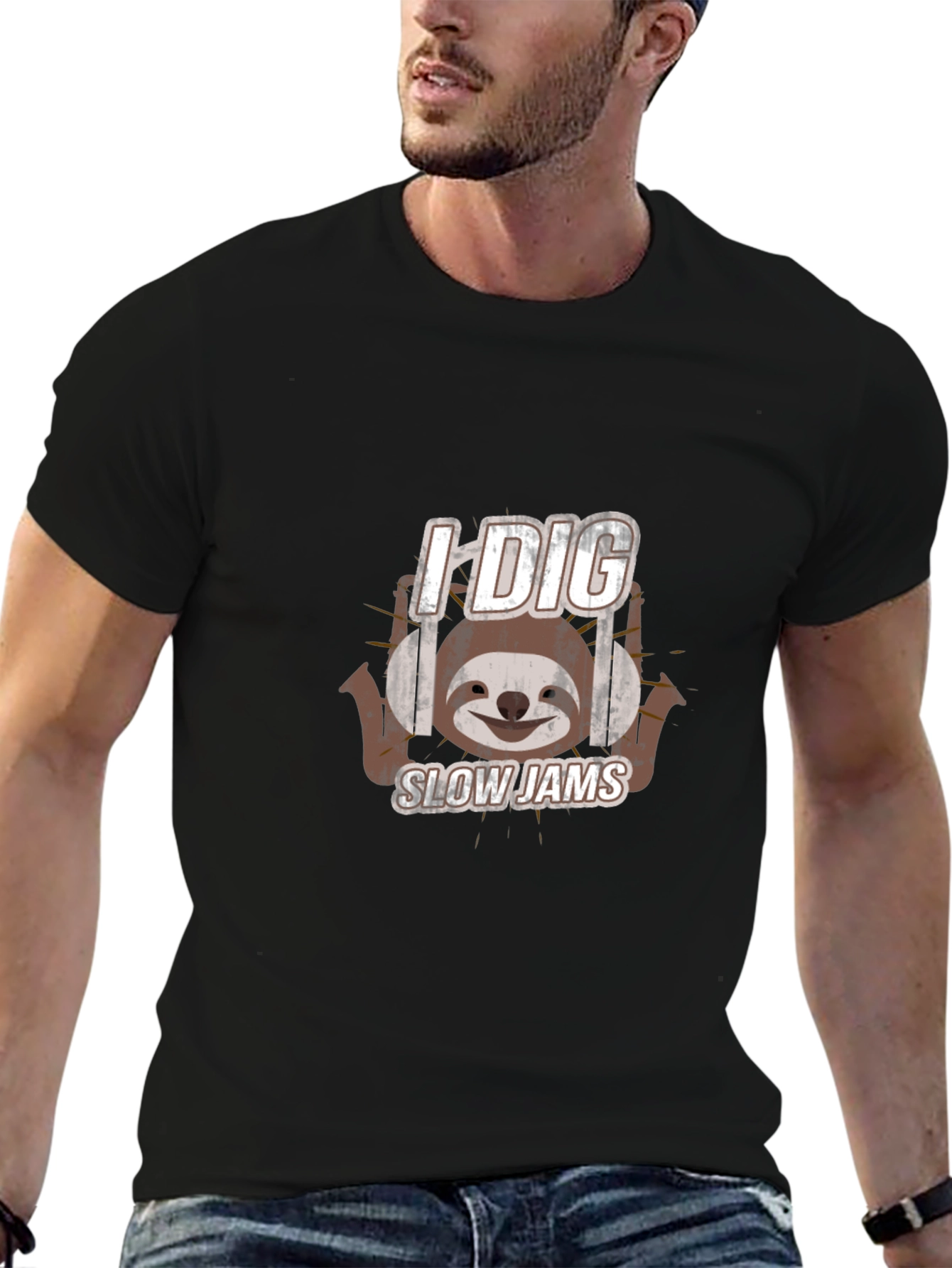 I Dig Slow Jams Sloth Graphic Tee