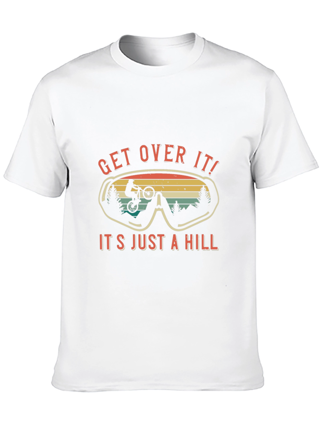 Get Over It! Mountain Bike Graphic Tee - Black