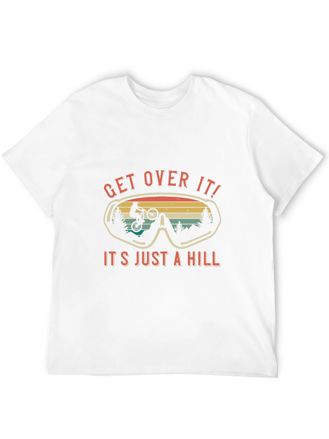 Get Over It! Mountain Bike Graphic Tee - Black