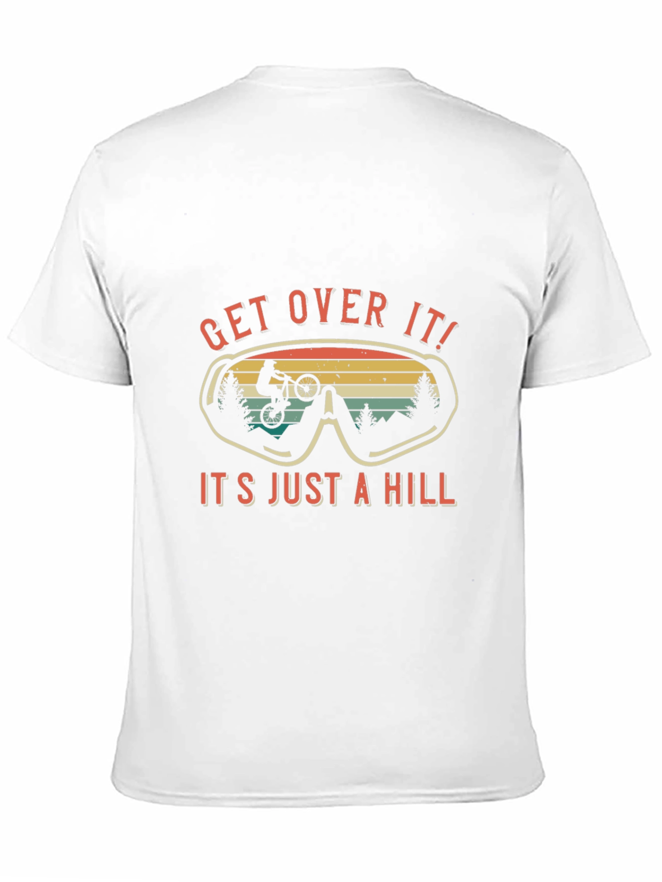 Get Over It! Mountain Bike Graphic Tee - Black