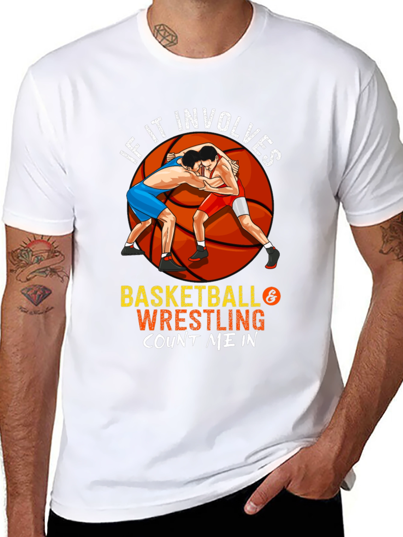 Basketball and Wrestling T-Shirt