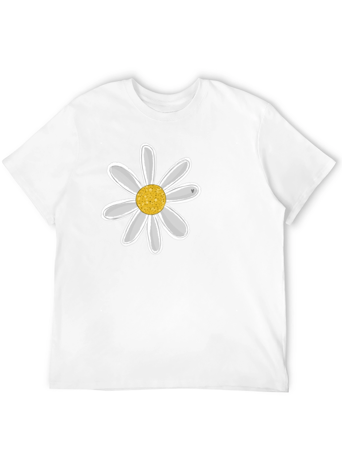 Daisy Graphic Black Tee