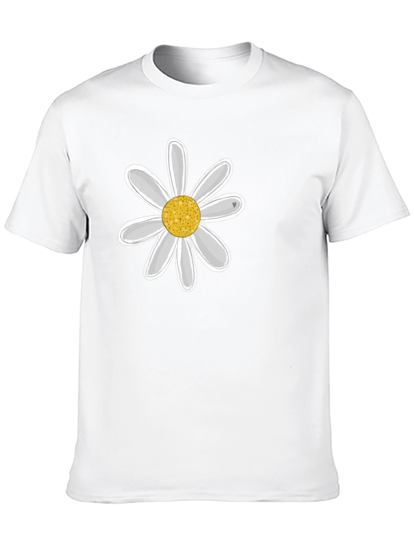 Daisy Graphic Black Tee