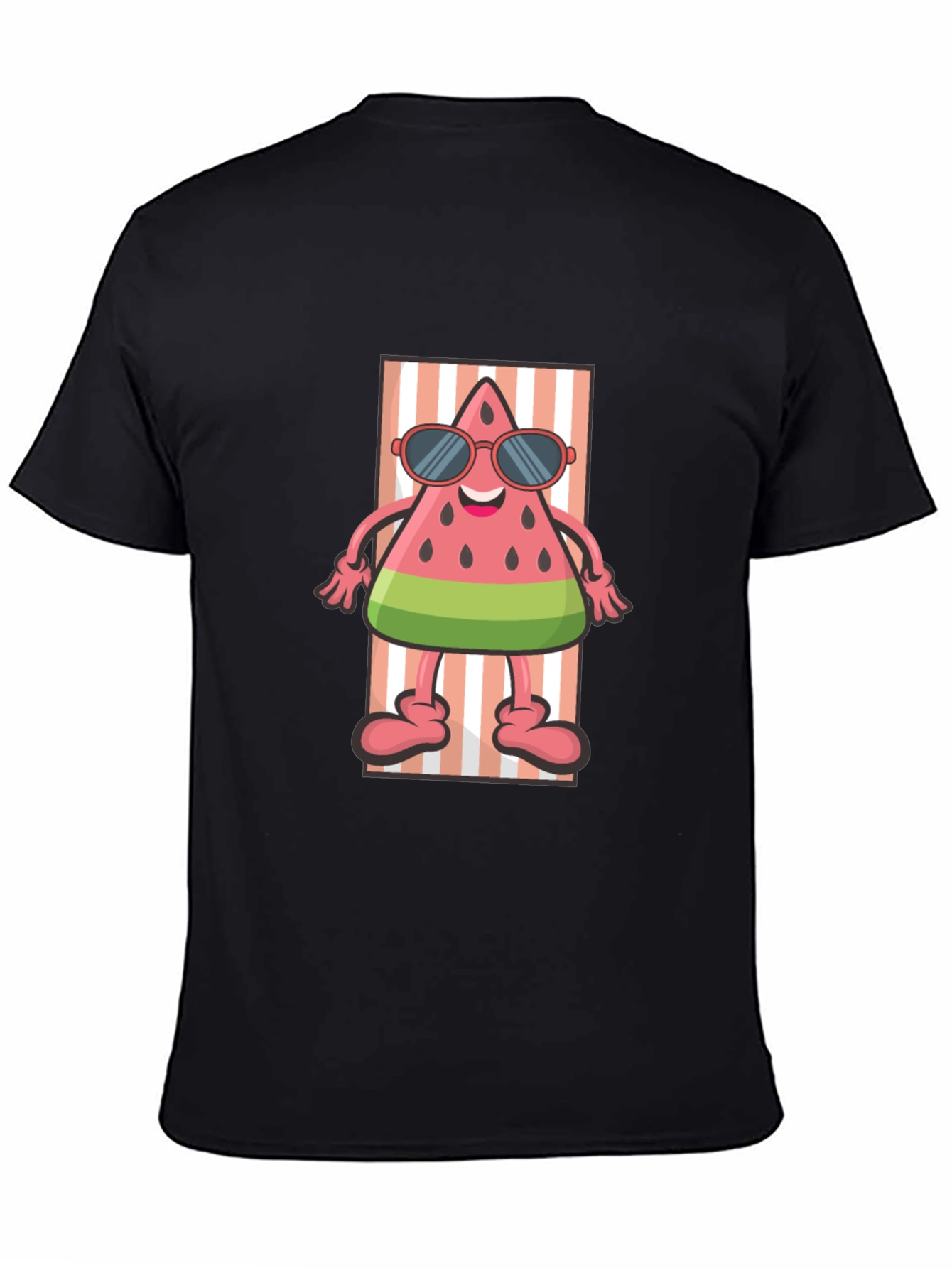 Relaxing Watermelon Cartoon Graphic Tee