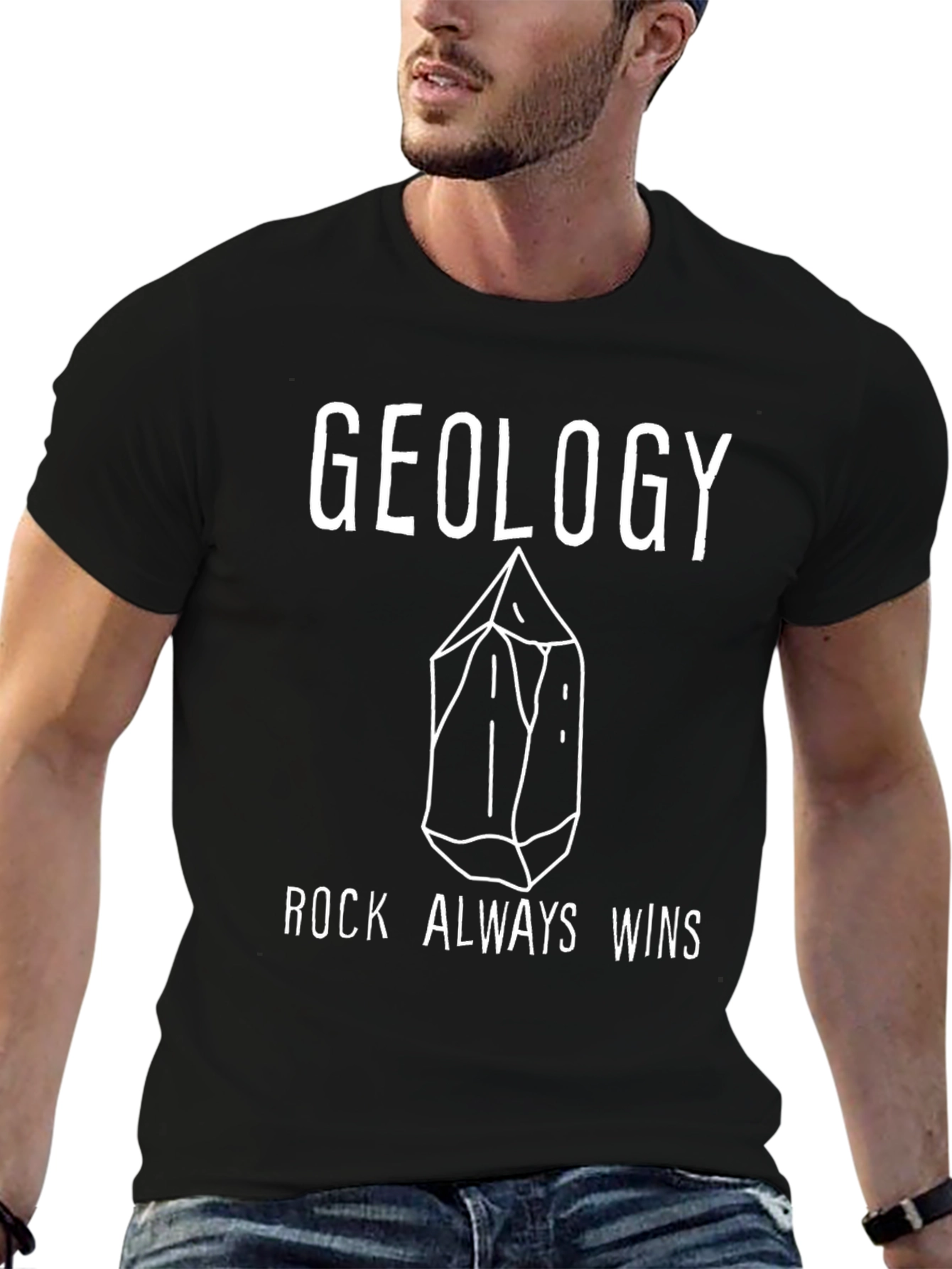 Geology Rock Always Wins Graphic T-Shirt
