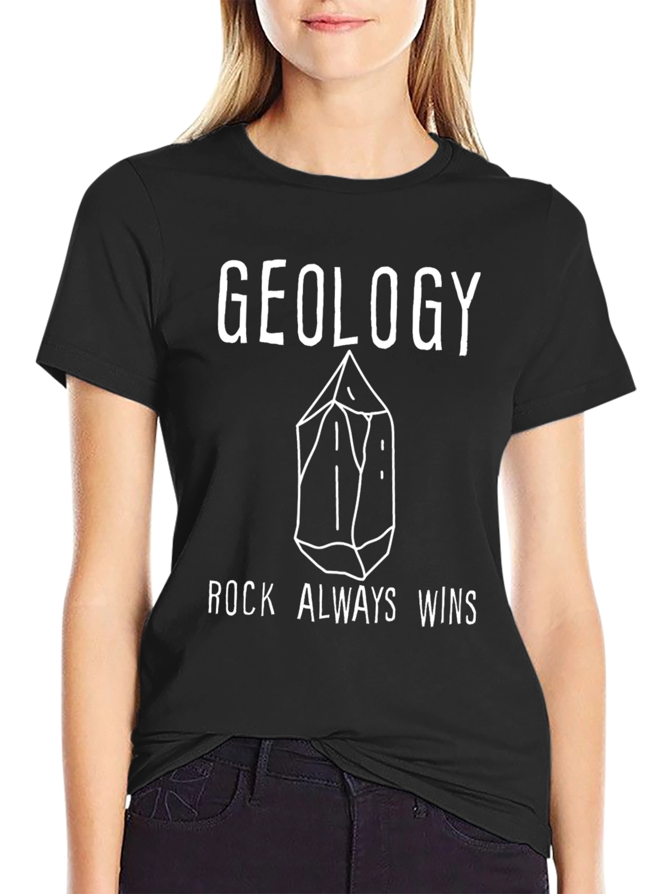 Geology Rock Always Wins Graphic T-Shirt