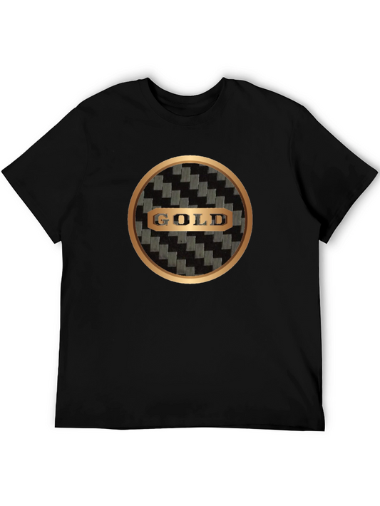 Gold Edition Graphic Tee - Premium Black T-Shirt