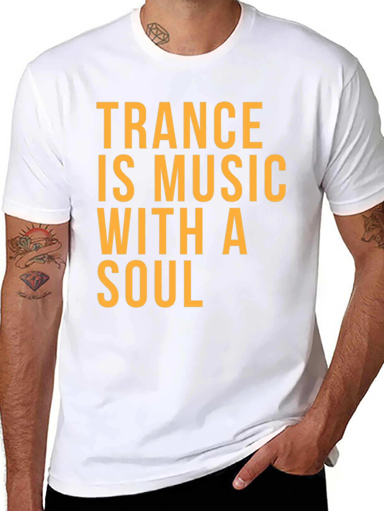Trance is Music with a Soul Black T-Shirt