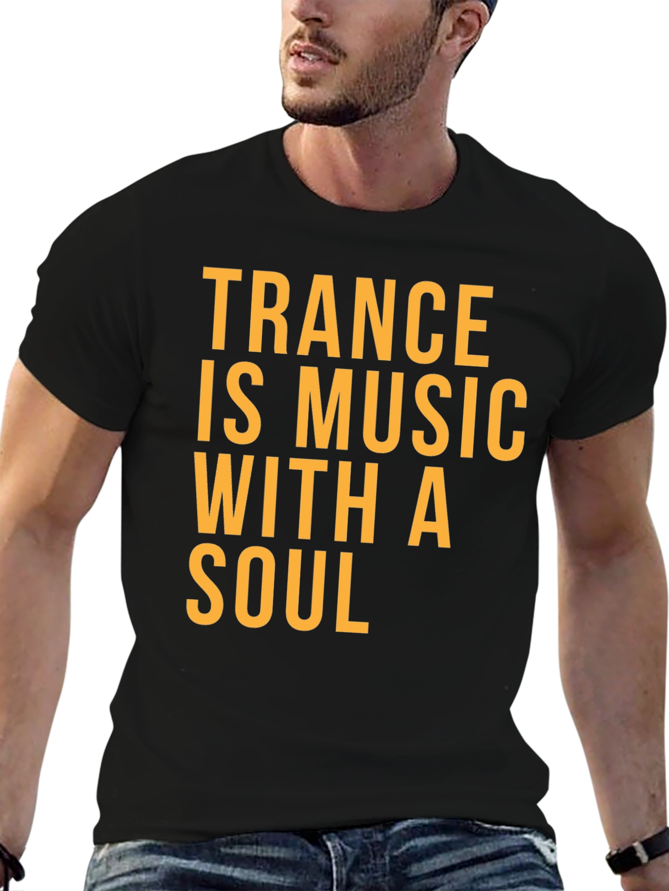 Trance is Music with a Soul Black T-Shirt