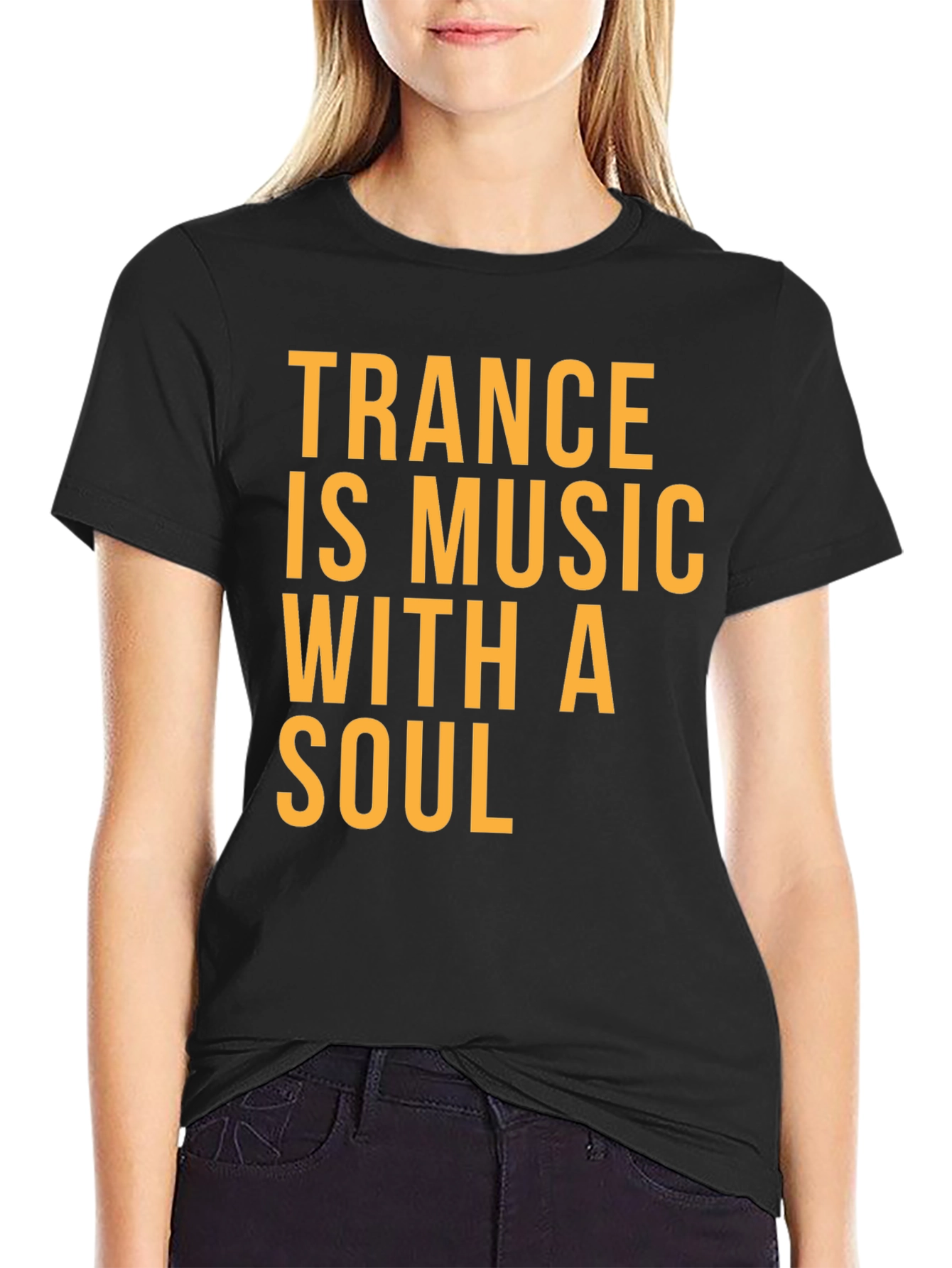 Trance is Music with a Soul Black T-Shirt