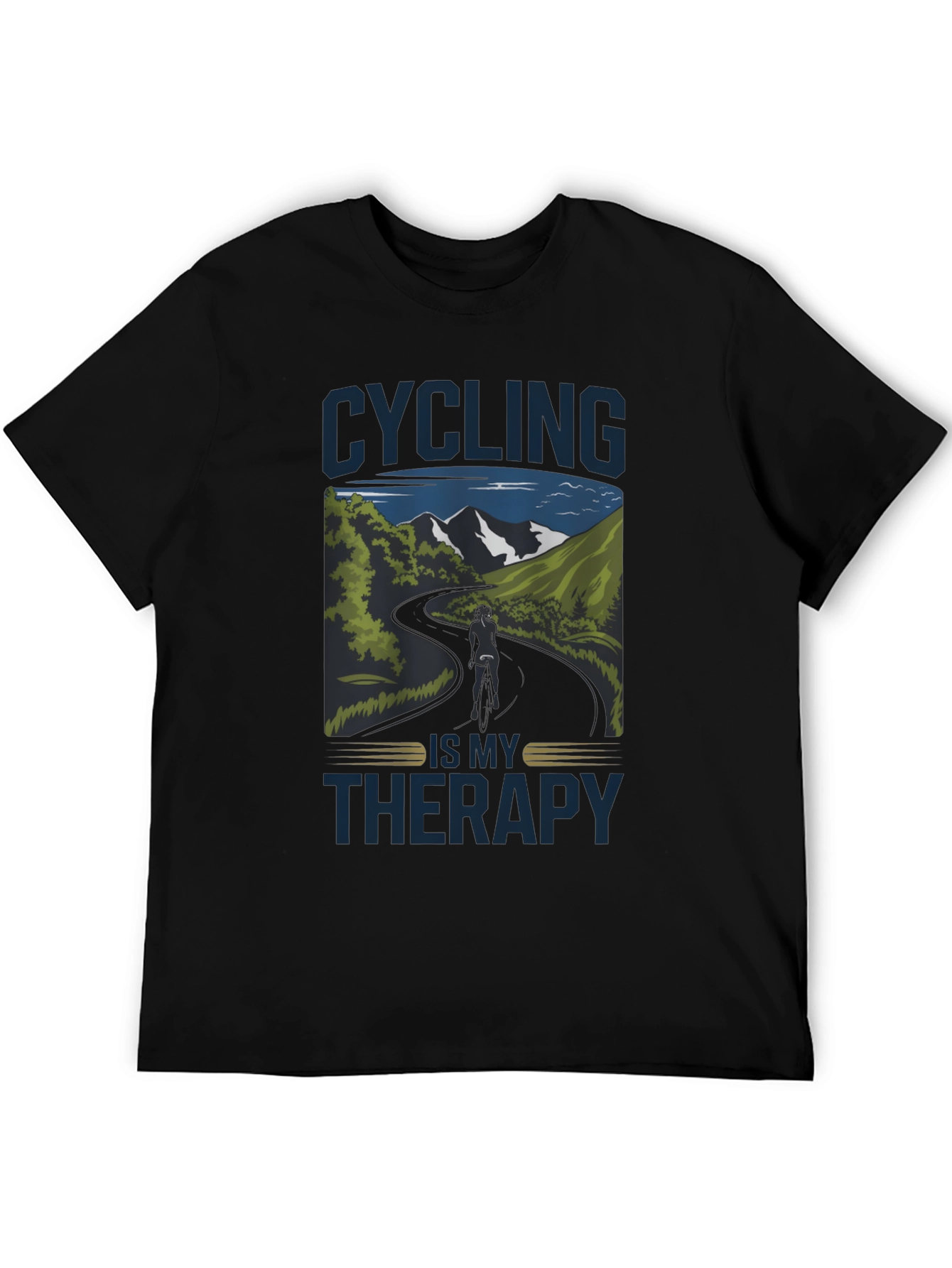 Cycling is My Therapy Graphic Tee