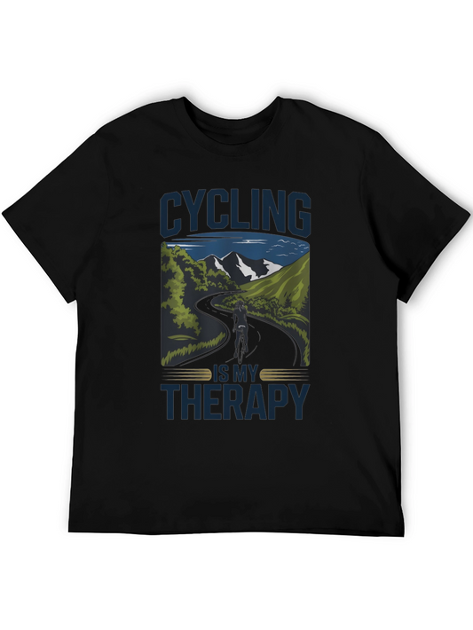 Cycling is My Therapy Graphic Tee