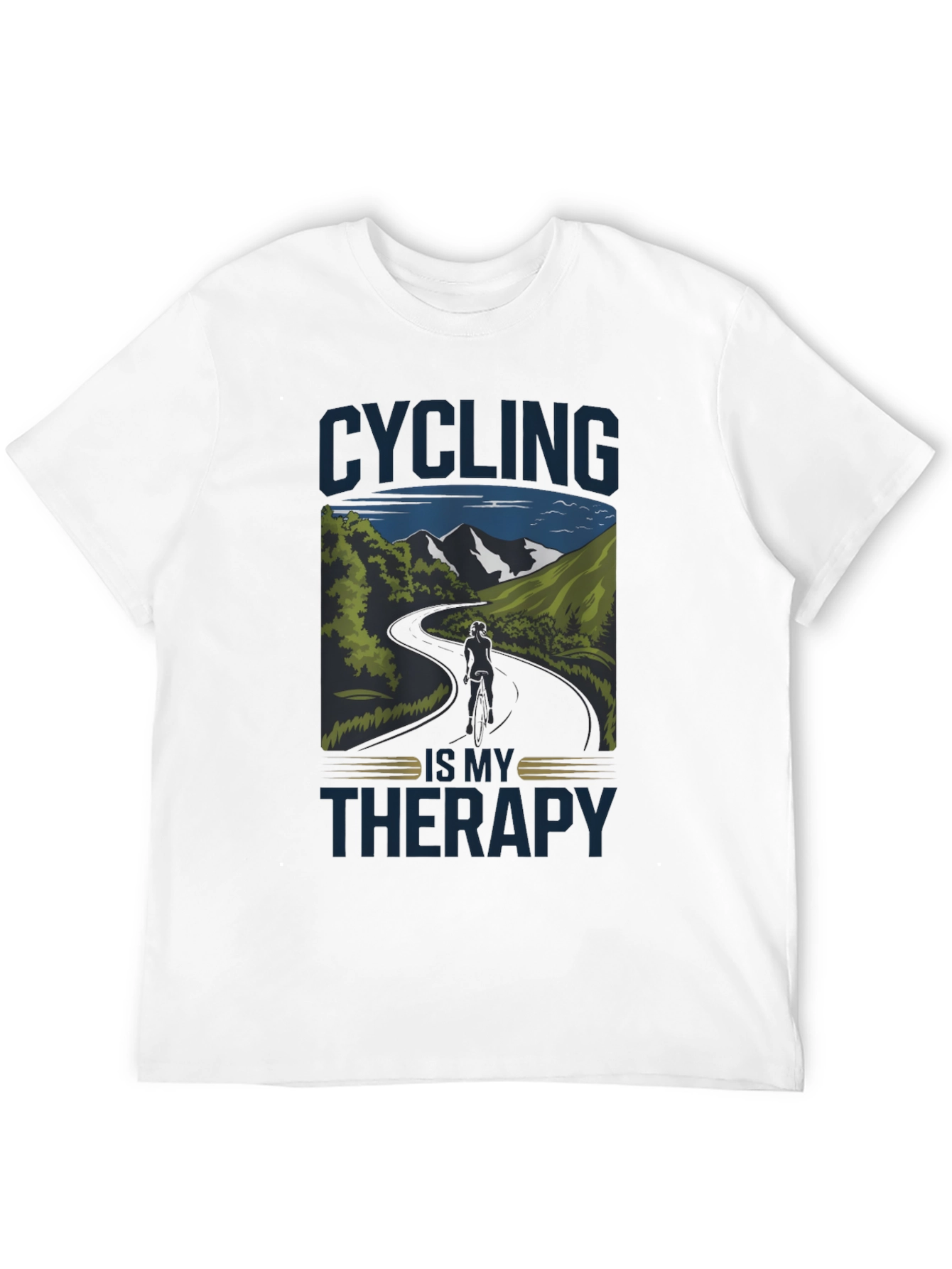 Cycling is My Therapy Graphic Tee