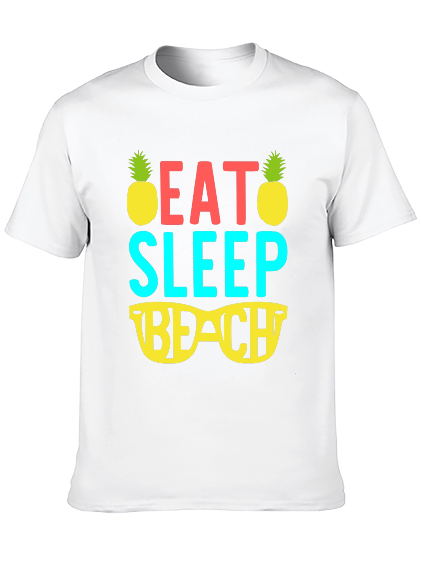 Eat Sleep Beach T-Shirt - Summer Vacation Tee