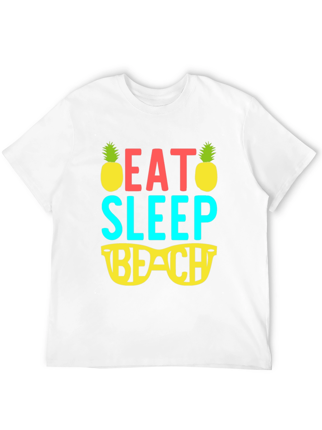 Eat Sleep Beach T-Shirt - Summer Vacation Tee