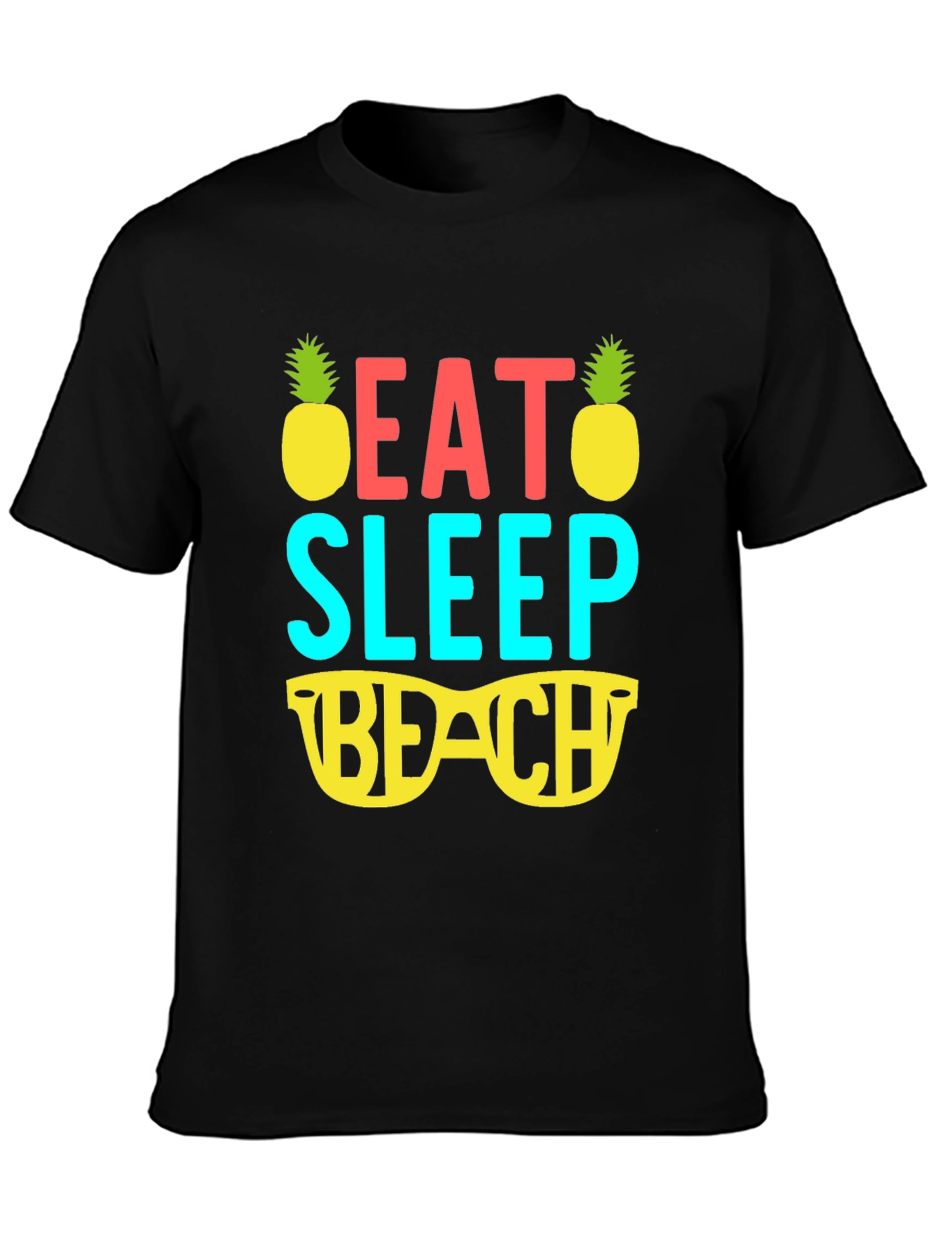 Eat Sleep Beach T-Shirt - Summer Vacation Tee