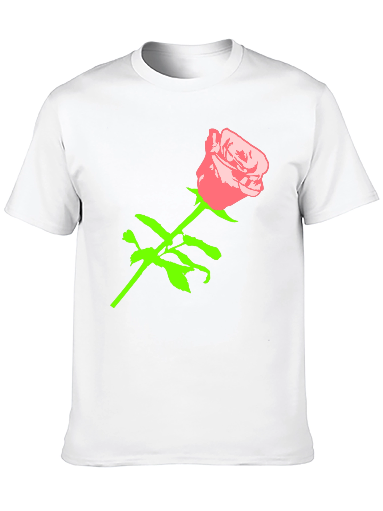 Rose Graphic Black T-Shirt