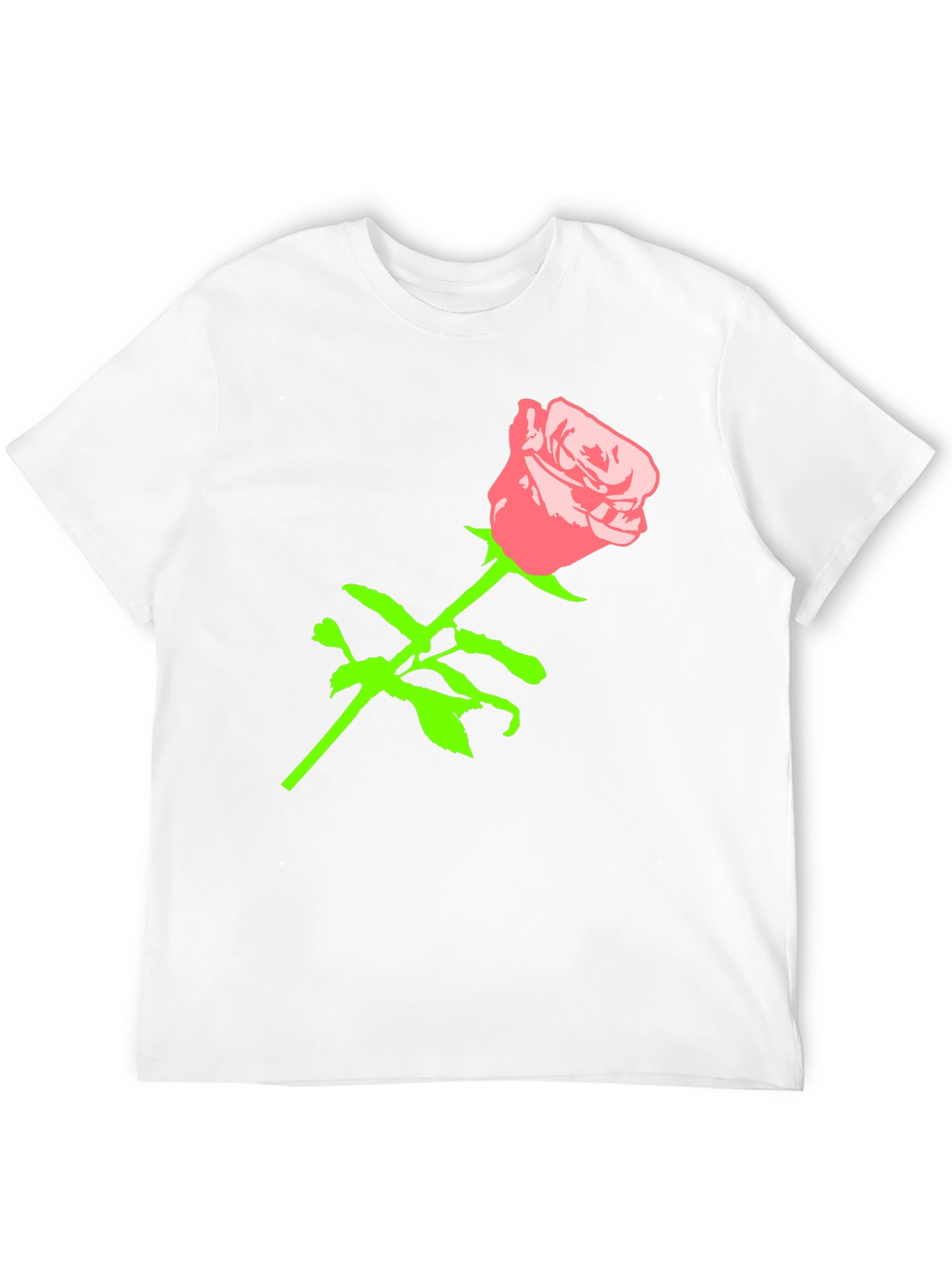 Rose Graphic Black T-Shirt