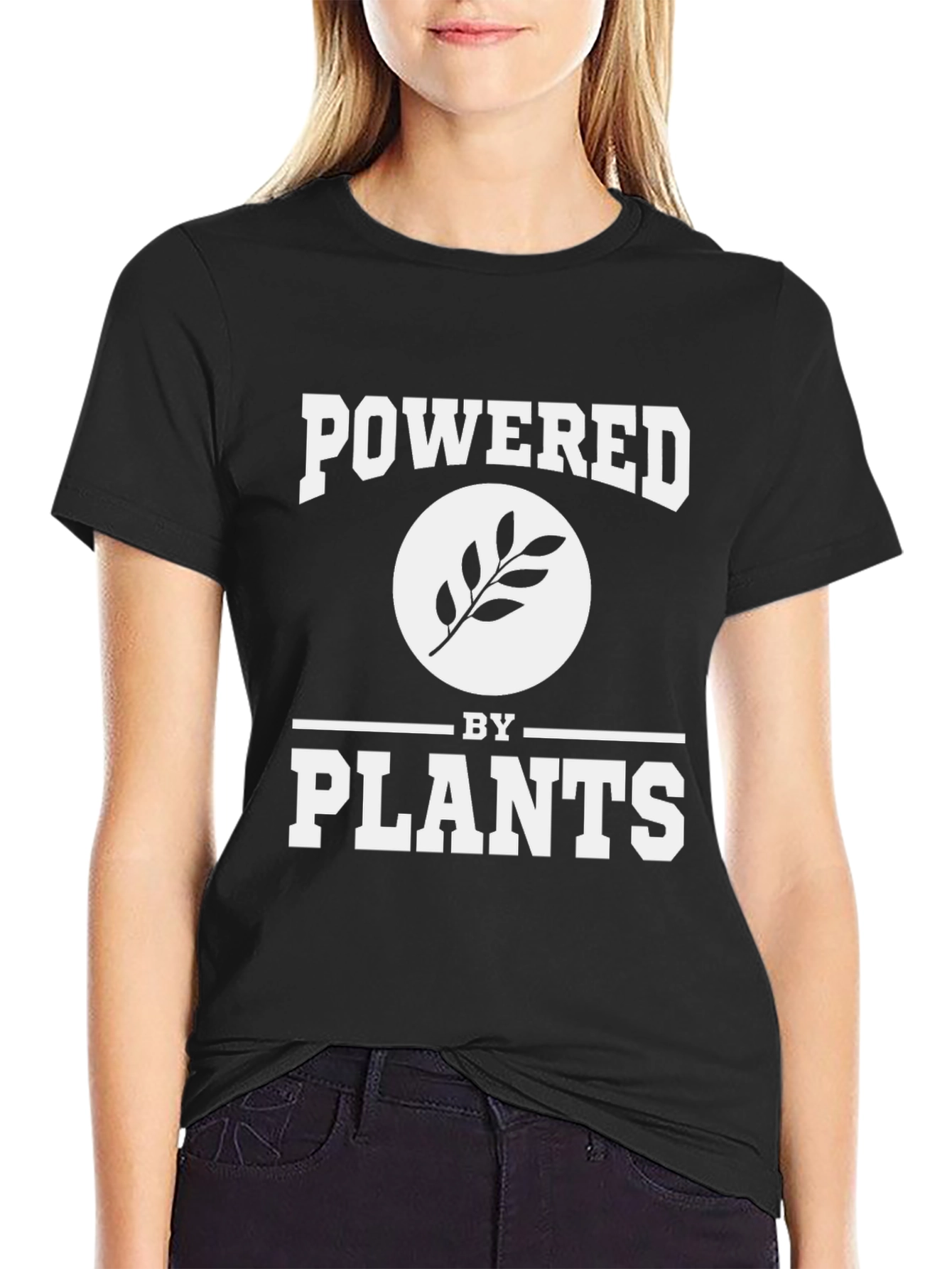 Powered by Plants Vegan T-Shirt Black