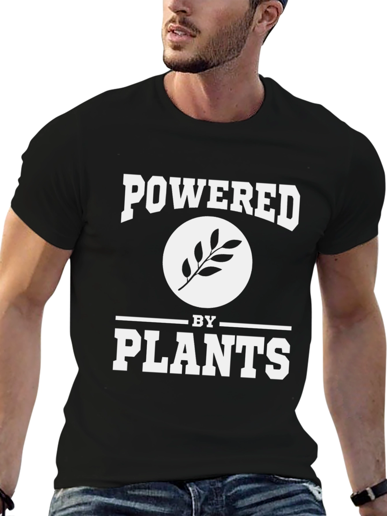 Powered by Plants Vegan T-Shirt Black