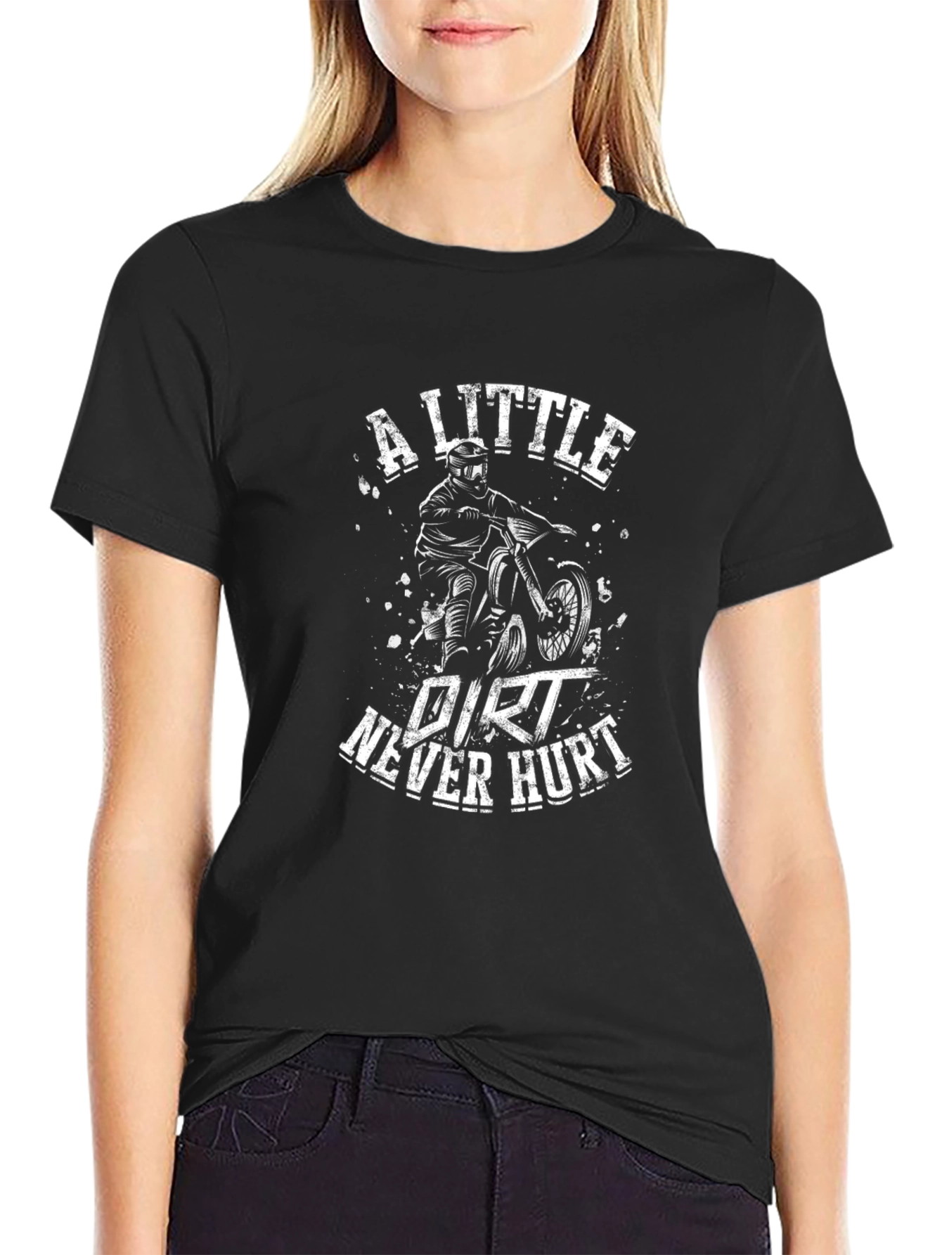 Dirt Bike Graphic T-Shirt: A Little Dirt Never Hurt