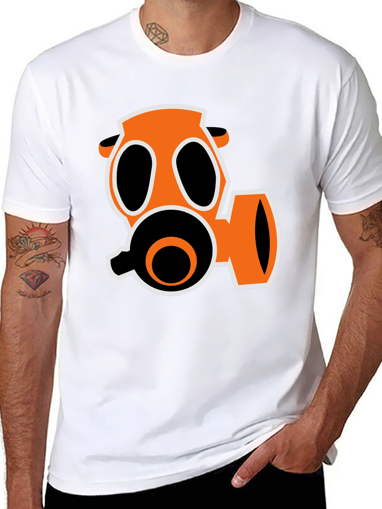 Gas Mask Graphic Tee - Bold & Unique Design