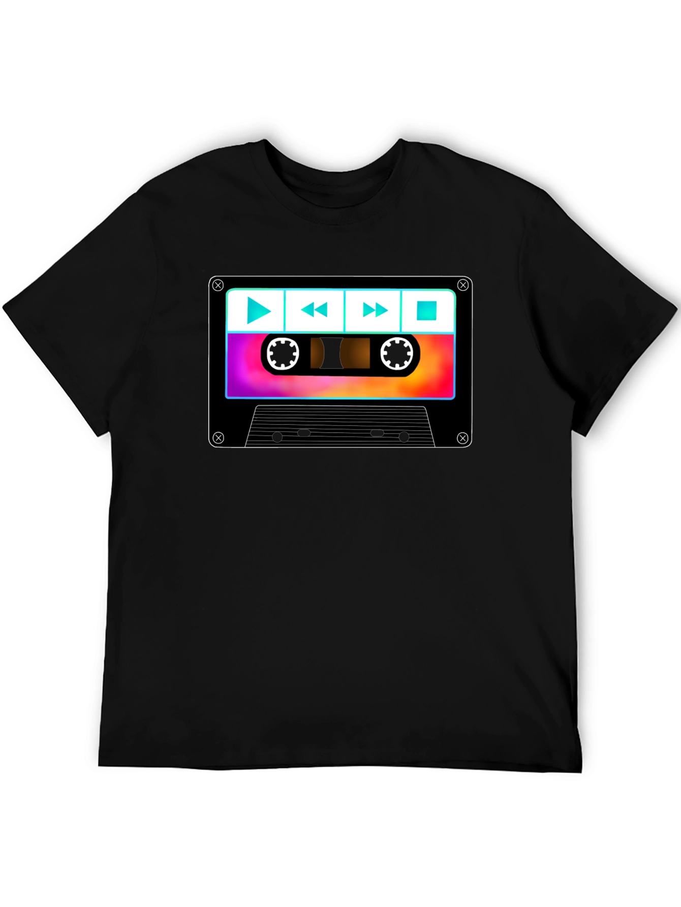 Retro Cassette Tape Graphic T-Shirt