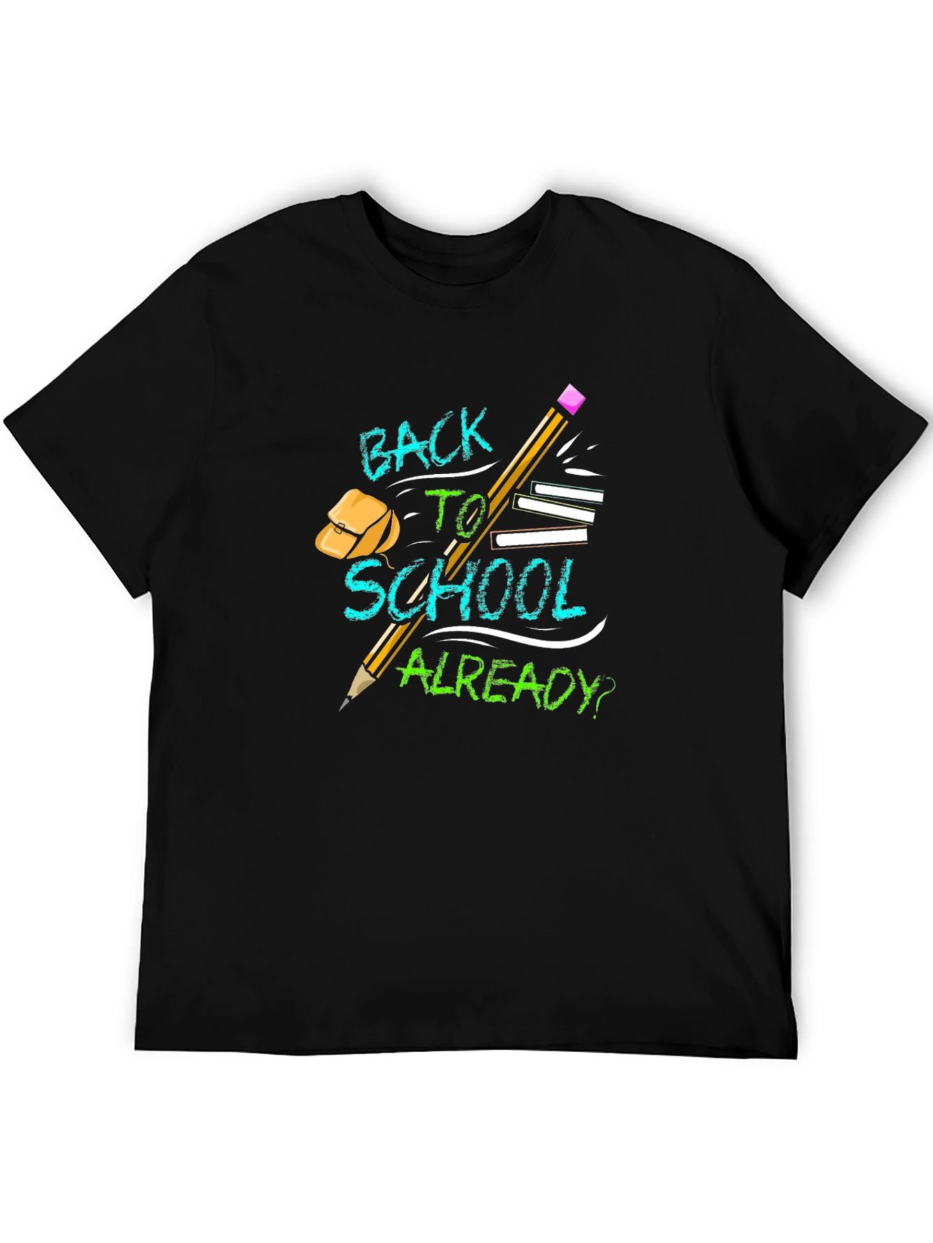 Back To School Graphic Tee Black