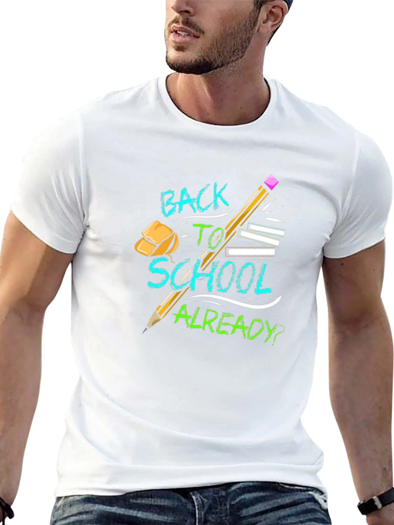 Back To School Graphic Tee Black