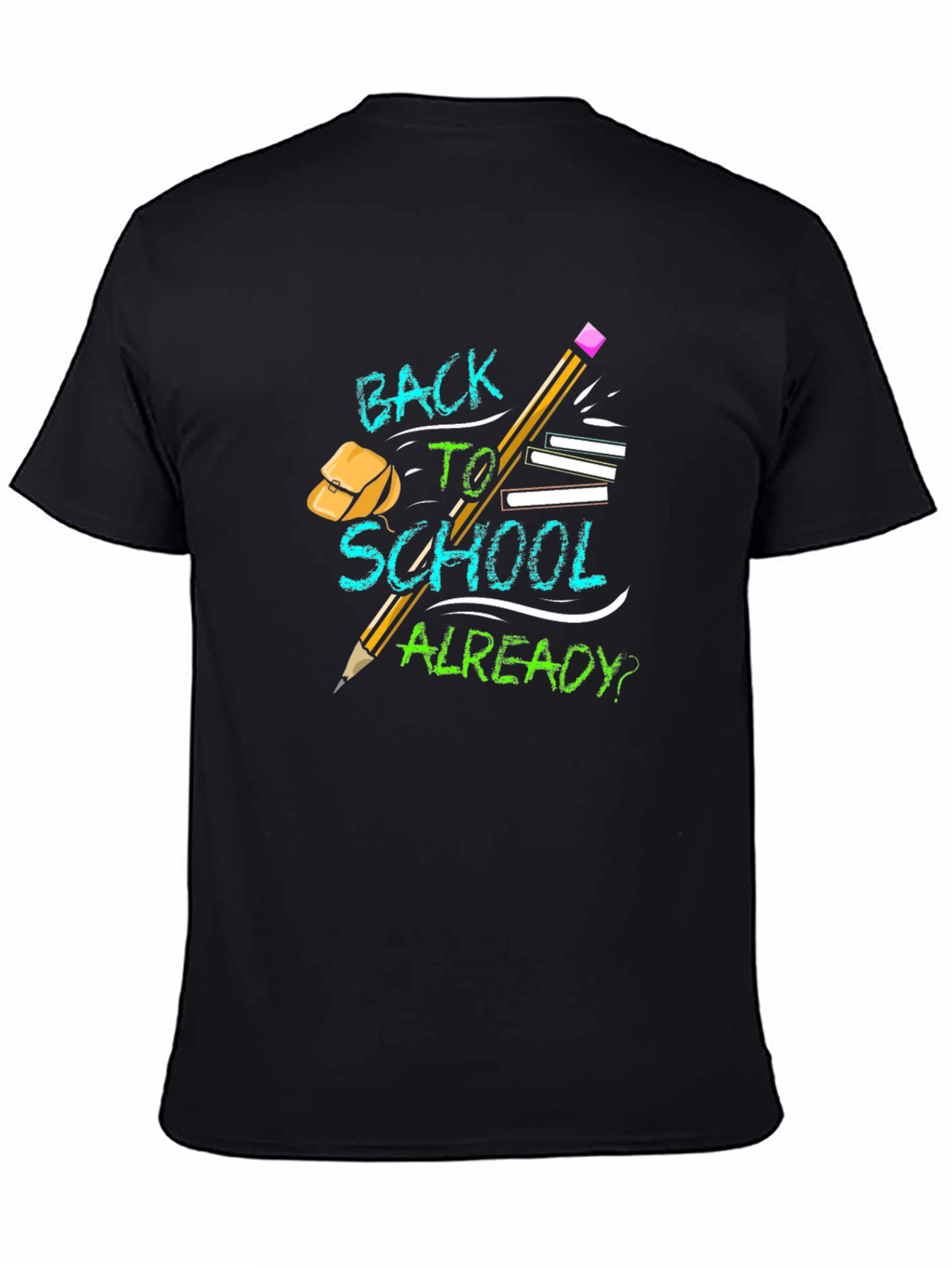 Back To School Graphic Tee Black