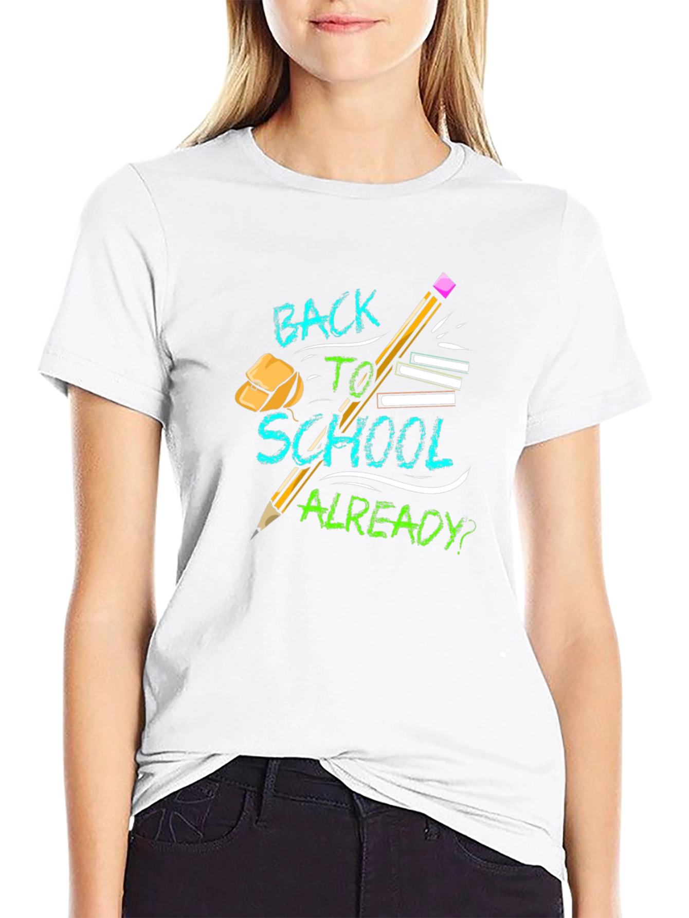 Back To School Graphic Tee Black