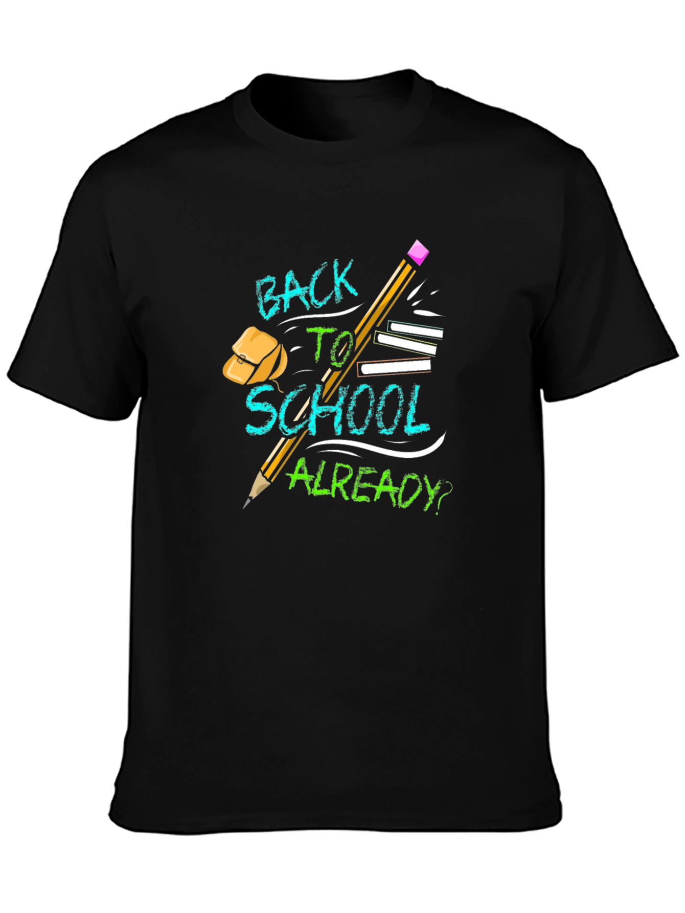 Back To School Graphic Tee Black