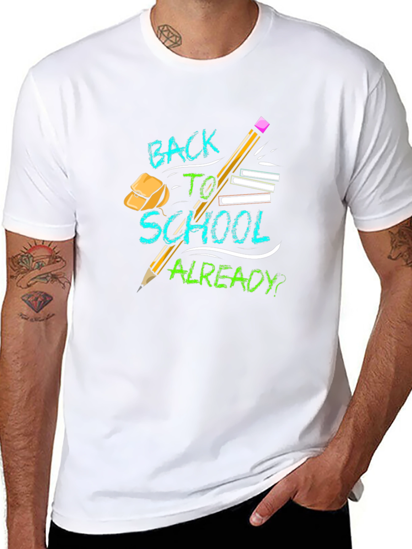 Back To School Graphic Tee Black
